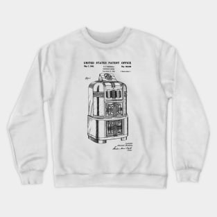 Jukebox Patent Black Crewneck Sweatshirt